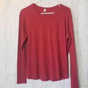 BP Classic L/S Scoopneck Pocket Tee Women's Small